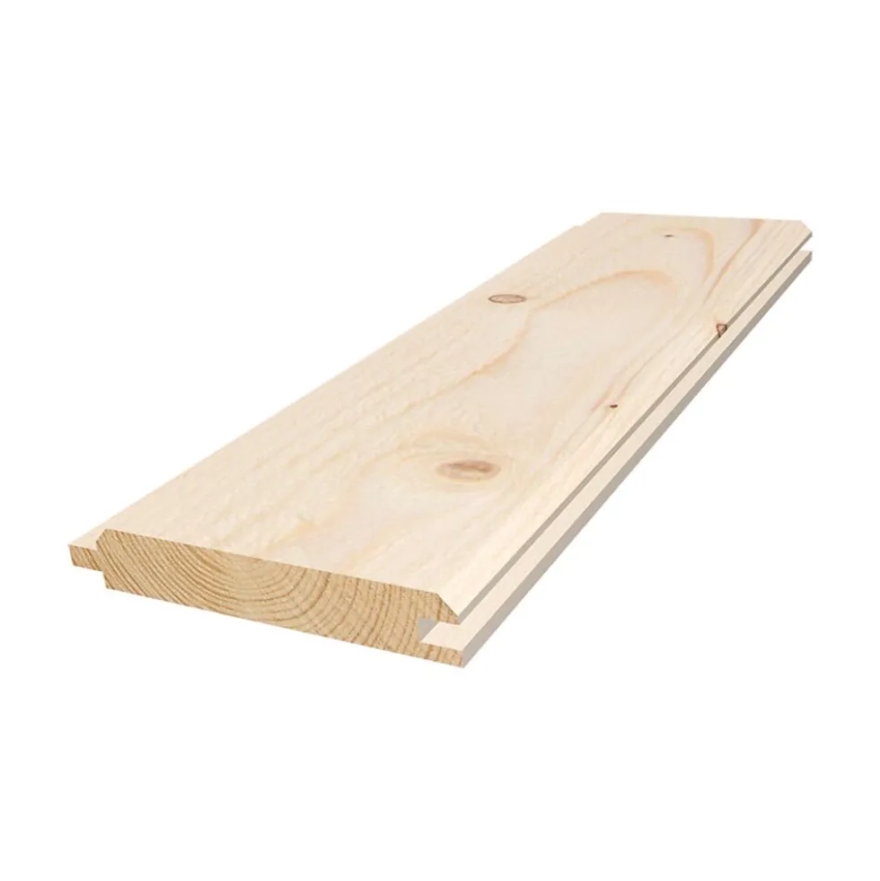 Faspanel utvendig 19x120 mm ubehandlet gran