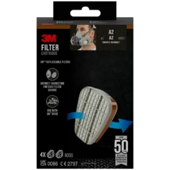 Filter 6055pro4n mot organisk damp til 6000- og 6500-serien 4 par a2