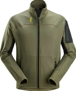 Fleecejakke 9438 microfleece grønn str XS