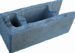 Forsk.blokk grå 20 cm hel ende 50x20x20 cm kombinert pall