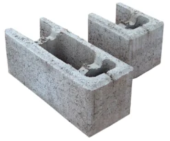 Forsk.blokk grå 20 cm hel ende 50x20x20 cm kombinert pall