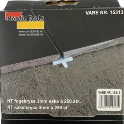 Fugekryss 3mm eske 250 stk