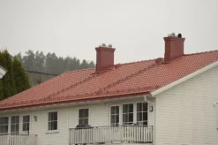 Gelenderrør 115 cm teglrød