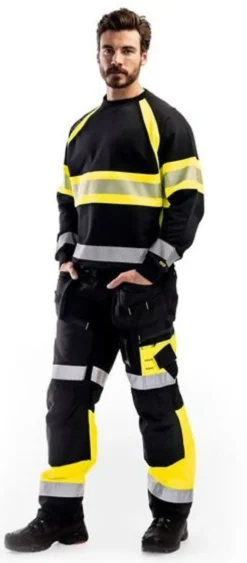 Genser hivis kl 1 335911589933s svart/gul