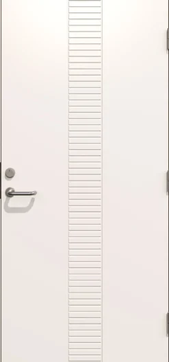 Gilje ytterdør Andre hvit tett 100x210 cm høyrehengslet