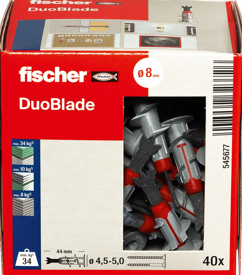 Gipsplugg DuoBlade 40 stk