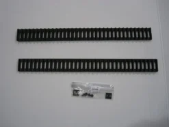 Gitter for peis side C400 65 mm sort 2 stk