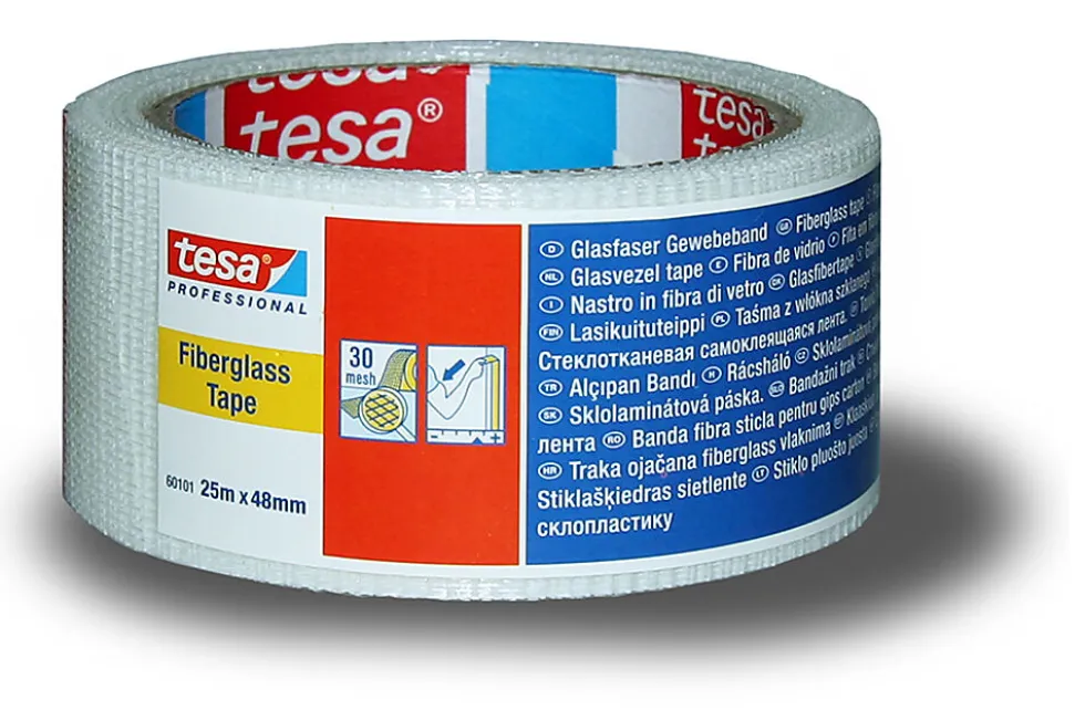 Glassfibertape/maleremse 25 m x 48 mm