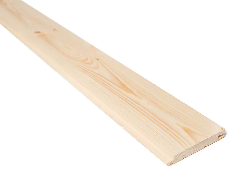 Glattpanel ubehandlet furu natur 14x95 mm