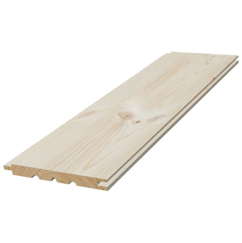 Glattpanel 13x120 mm ubehandlet furu