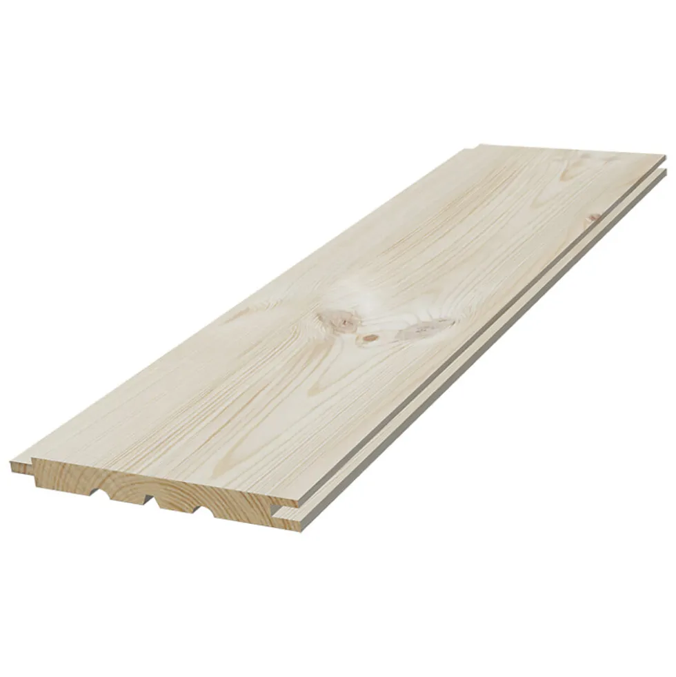 Glattpanel 13x120 mm ubehandlet furu