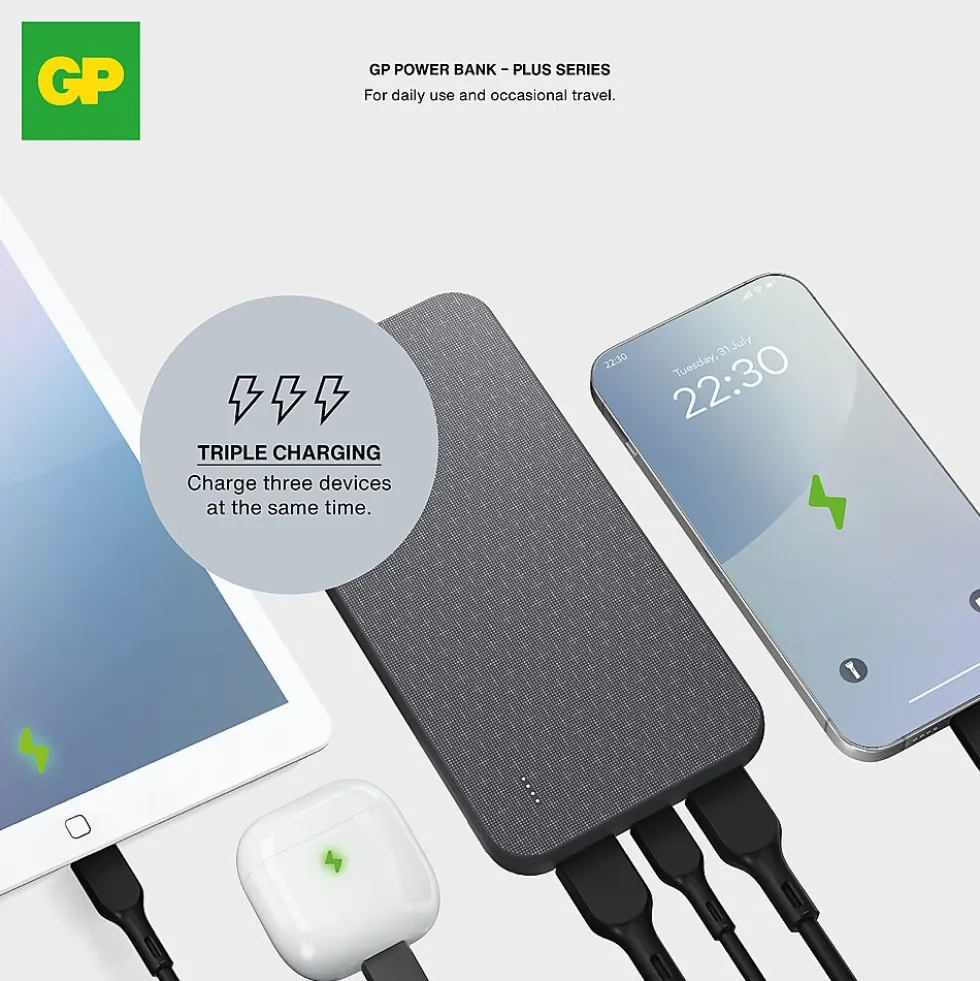 GP Powerbank Plus 10000mAh Black