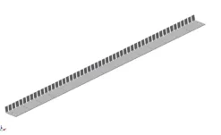 Gradrenne kantbeslag GKB-111 sort