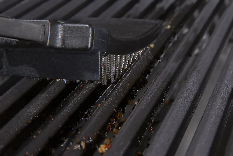 Grillbørste i rustfritt stål