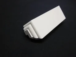 Gulvkloss utvendig 40x40x115 mm hvitmalt