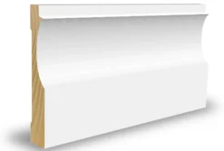 Gulvlist furu profilert CW243 hvit bomull S0502-Y 15x70x4400 mm