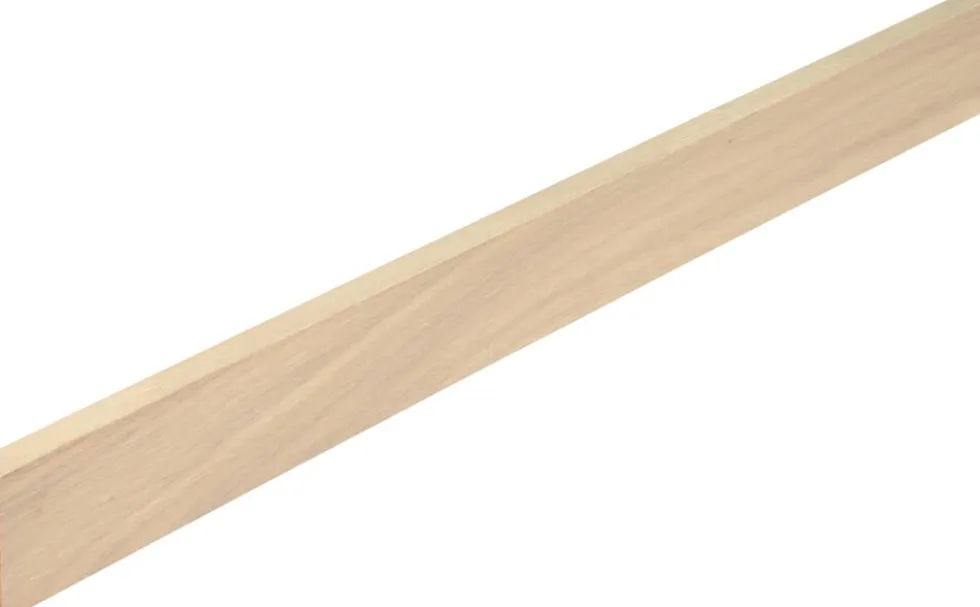 Gulvlist parkett Eik Pale White lakk 14x58x2180mm