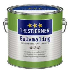Gulvmaling halvblank 3 liter hvit