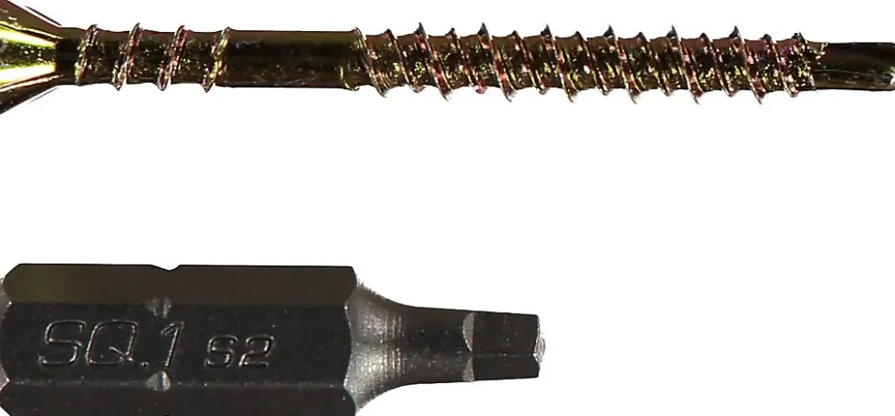 Gulvskrue innvendig 3,9x42 gul 250 stk