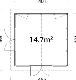 Hagestue Isabella 14,7 m²