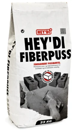 Heydi Fiberpuss 25 kg puss og reperasjonsmørtel