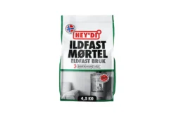Heydi ildfast mørtel 4,5 kg