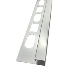Hjørnelist firkant polert 10mm aluminium