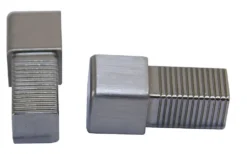 Hjørne 10mm børstet rustfritt stål squarejolly pakke a 2 stk