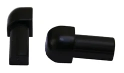 Hjørne utvendig svart pvc 10mm pakning a 2 stk