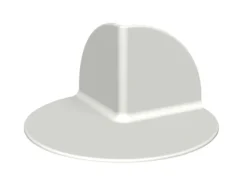 Hjørne utvendig toppmembran hvit PVC