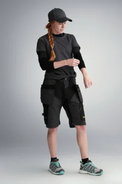 Håndverkshorts 6904 FLexiWork+ Sort str 58