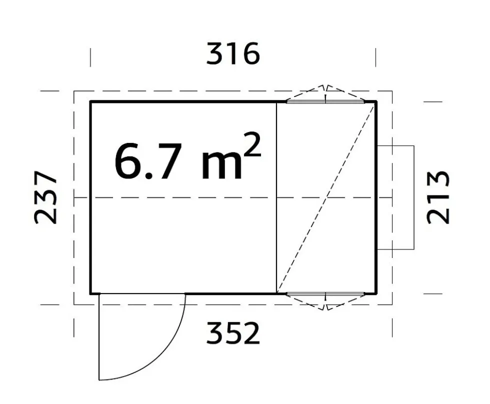 Hønehus Chick 6,7 m²