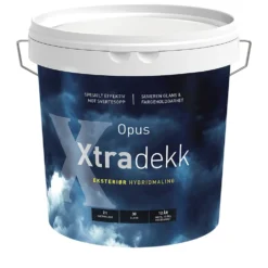 Hybridmaling glansgrad 30 hvit 2,7 liter