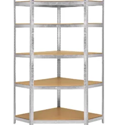 Hyllereol galvanisert stål med hjørne 180x90x90x40 cm