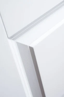Innerdør Kari Kompakt halvglass klassisk hvit 80x200 cm