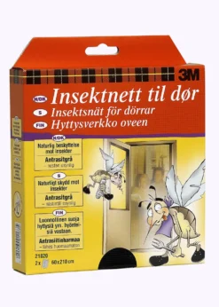 Insektsnett for dør 0,6x2,1 meter grå