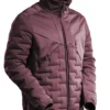 Jakke 22015 burgunder s med lett for