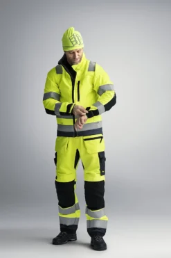 Jakke softshell highvis oransje XS