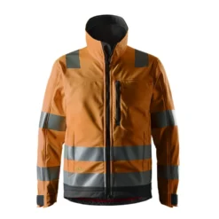 Jakke softshell highvis oransje XS