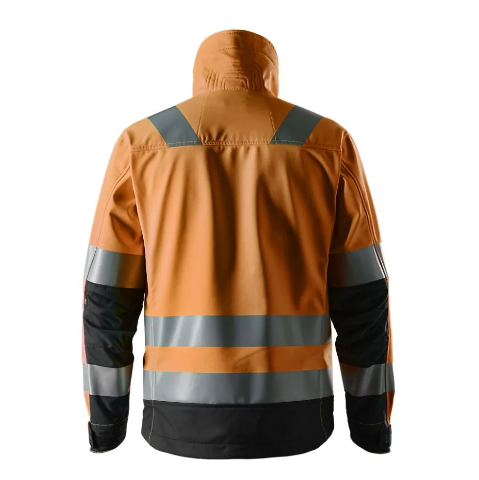 Jakke softshell highvis oransje XS