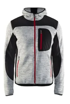 Jakke strikket grå s 493021179 493021179099s grå melange/svart