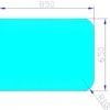 Jøtul gulvplate glass klar 650x850 mm