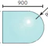 Jøtul gulvplate glass 700x900 mm