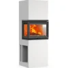 Jøtul peis fs 520 betong front høyre venstre glass