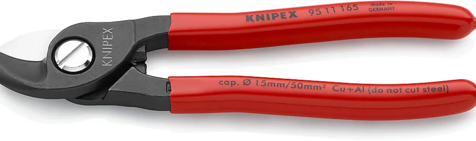 Kabelkutter 95 11 165 ø15 mm 50 mm2 165mm knipex