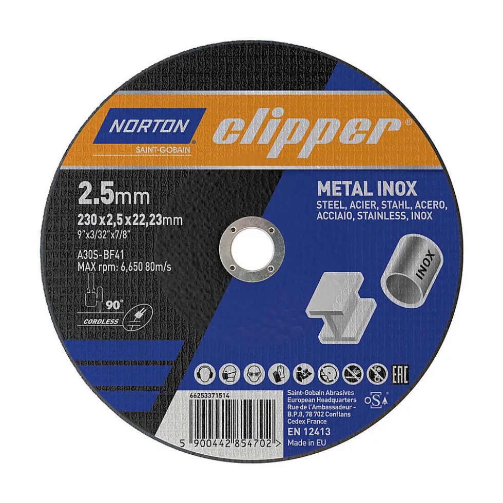 Kappeskive stål 2,5x22,2 mm Ø230 mm