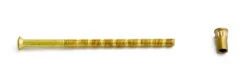 Kappeskruesett M5x90 mm polert messing