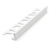 Karmlist stone white aluminium 2700x8 mm