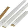 Karmsett 121 mm m/terskel hvit bomull S0502-Y 80x210 cm