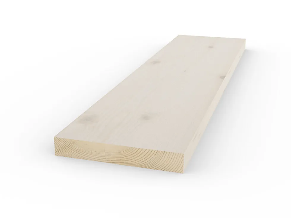 Kledning rektangulær nøytral grå 19x98x4800 mm